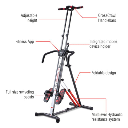 MaxiClimber XL 2000C with detailed features | MaxiClimber XL 2000 with Cross Crawls showcasing different features