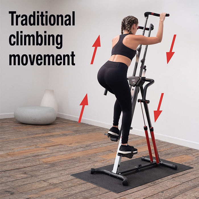 MaxiClimber XL 2000C featuring traditional movement | MaxiClimber XL 2000 with Cross Crawls showing traditional movement