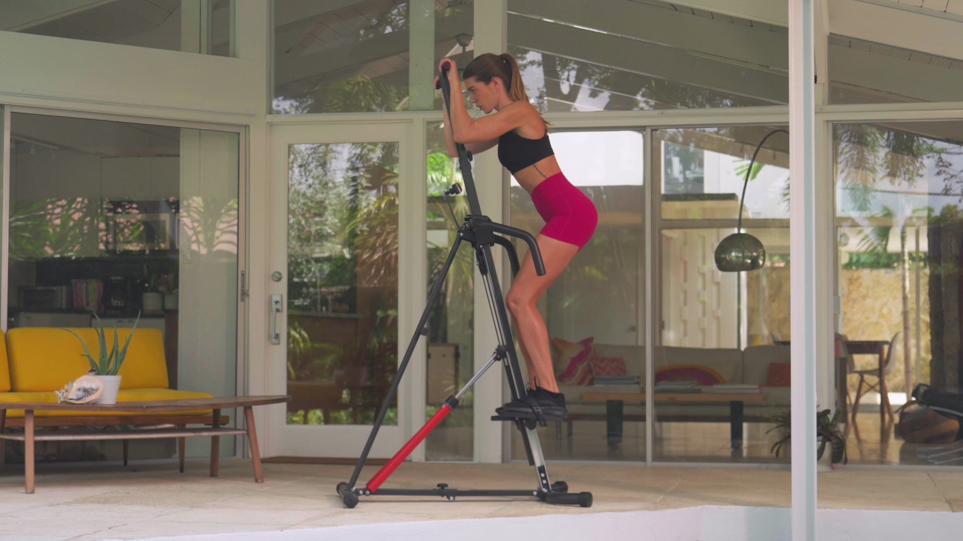 Load video: MaxiClimber XL 2000 features a built-in hydraulic 12-level resistance for the most intense and effective vertical climber workout.